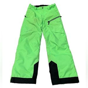 Obermeyer Teen Boy’s Neon Green Ski/Snowboard Pants Size XL (18-20)